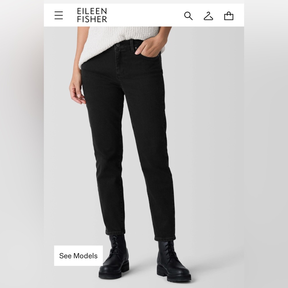 Eileen Fisher Black Slim Jeans